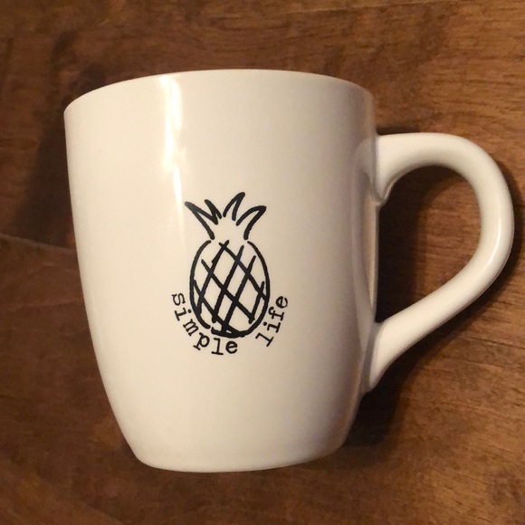 Anthropologie Other - NWT “simple life” pineapple oversized mug
